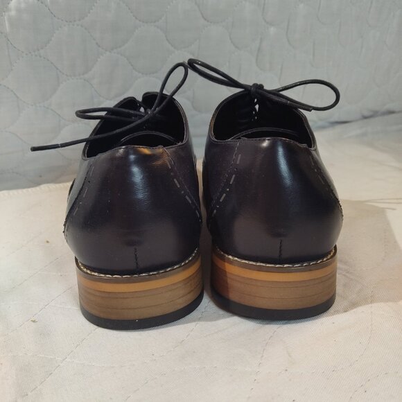 NEW Kenneth Cole Reaction Black Bradley Oxfords Shoes Size 9 main image 8
